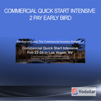Commercial Quick Start Intensive 2 Pay – EARLY BIRD