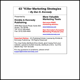 Dan Kennedy - 63 Killer Marketing Strategies