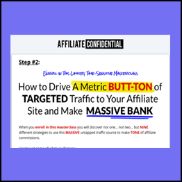 Duston mc Groarthy - Affiliate confidential + Mass Traffic Lander Pack