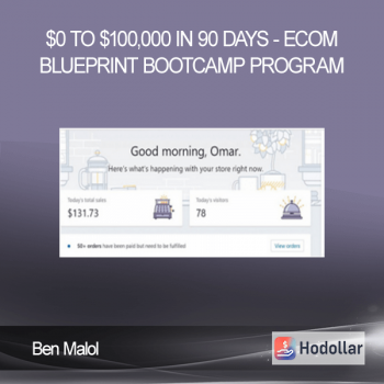 Ben Malol - $0 to $100,000 in 90 Days - eCom Blueprint Bootcamp Program