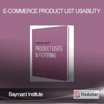 Baymard Institute – E-Commerce Product List Usability