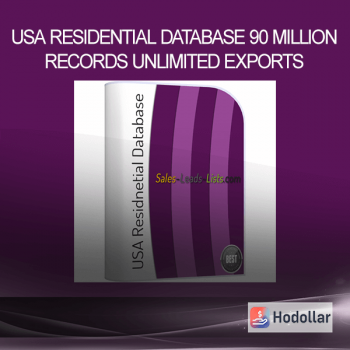 USA Residential Database – 90 Million records – Unlimited Exports