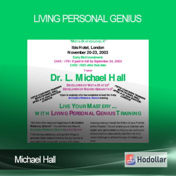 Michael Hall - Living Personal Genius