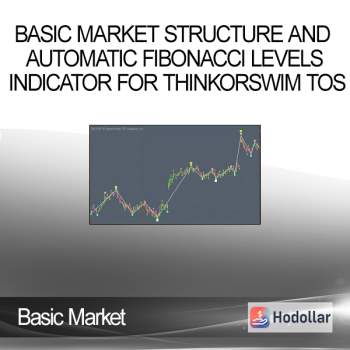 Basic Market Structure and Automatic Fibonacci Levels Indicator for ThinkOrSwim TOS