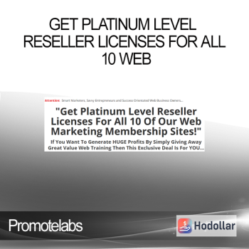Promotelabs - Get Platinum Level Reseller Licenses For All 10 Web