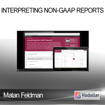 Matan Feldman - Interpreting Non-GAAP Reports